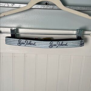 Boys, Smathers & Branson Sea Island belt size medium hand, stitched needle point